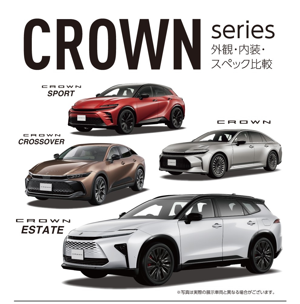 クラウン比較 | トヨタ車のことなら、大阪トヨタSouth